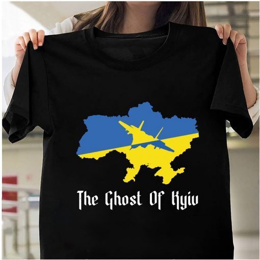 The Ghost Of Kyiv Ukraine Flag I Stand With Ukraine Gift T-Shirt