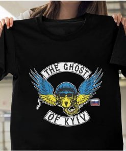 The Ghost Of Kyiv Wings Ukraine Force Flag Stop War Shirt