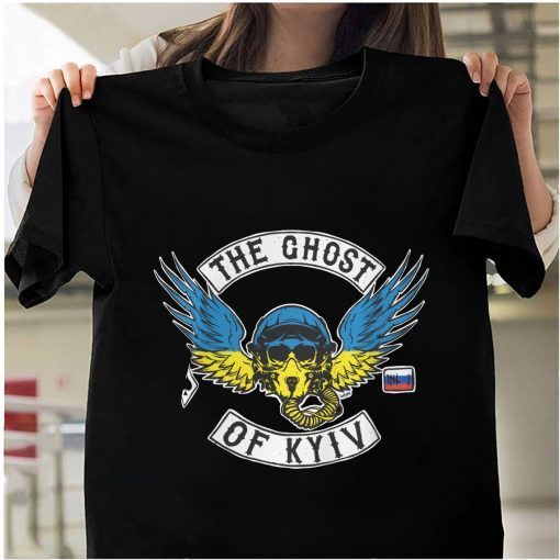 The Ghost Of Kyiv Wings Ukraine Force Flag Stop War Shirt