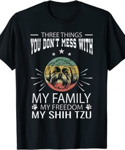 Three Things You Don't Mess With Shih Tzu 4th Of July Classic T-Shirt