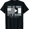 Truck You Trudeau USA Canada Flag Truckers Vintage T-Shirt