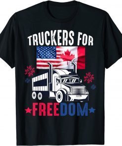 Trucker For Freedom Canada Freedom Convoy 2022 Canada Flag Limited Shirt