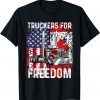 Trucker For Freedom Convoy 2022 American Canadian Flag Limited Shirt