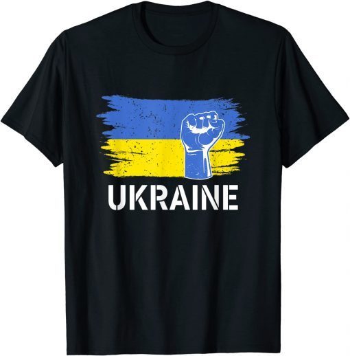 Ukraine Flag Merchandise Ukrainians DNA Americaan Ukrainians Support Ukraine T-Shirt