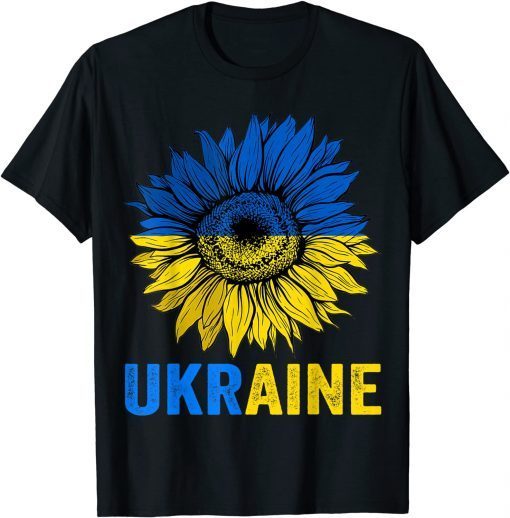 Ukraine Flag Sunflower Vintage Ukrainian Support Lover Classic T-Shirt