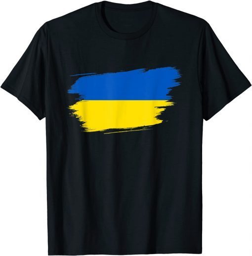 Stop War Ukraine Flag Ukrainian Ukraine Pride Heart T-Shirt