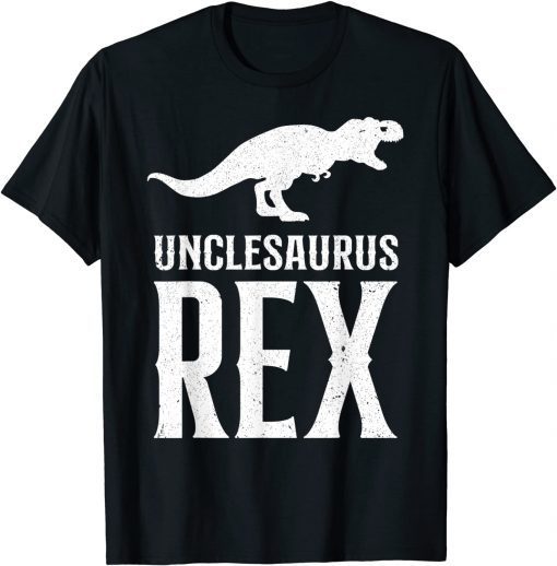 Uncle Unclesaurus T Rex Dinosaur Cool Uncle Saurus T-Shirt