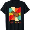 Vintage Capybara Silhouette Capybara Lover Capybara Gift Shirt