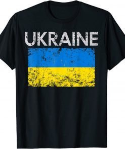 Vintage Ukraine Ukrainian Flag Stop Putin Shirt