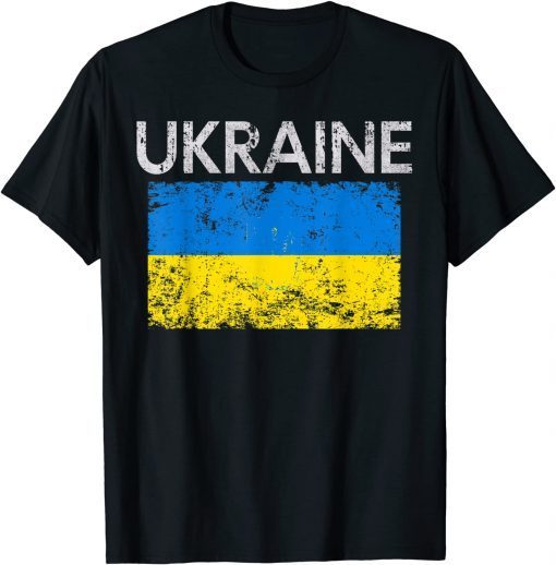 Vintage Ukraine Ukrainian Flag Stop Putin Shirt