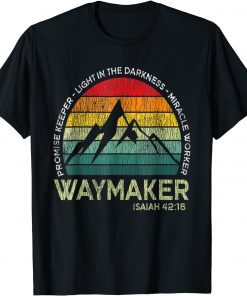 Vintage Waymaker Promise Keeper Miracle Worker Christian Classic Shirt