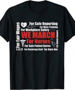 We March for Nurses Unisex Shirt