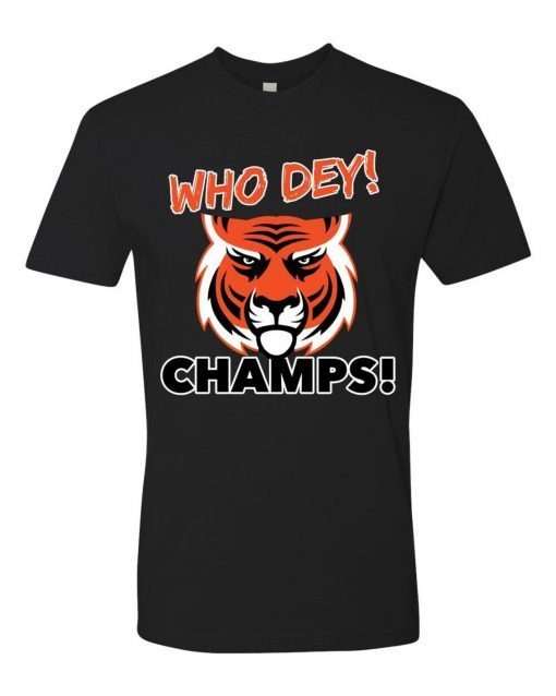 Who Dey Champs! Cincinnati Bengals Gift Shirt