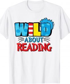 Wild About Reading Dr Teacher Red And White Stripe Hat Classic Shirt