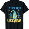 Gnome Support Ukraine I Stand With Ukraine Ukrainian Flag Gift Shirt