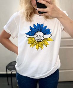 Peace In Ukraine Sunflower Stand With Ukraine Anti War Save Ukraine T Shirt