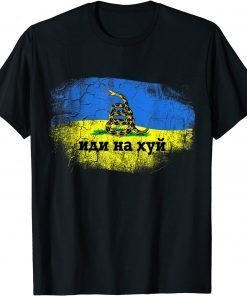 Russian Warship, Snake Flag, Ukrainian Flag Save Ukraine T-Shirt