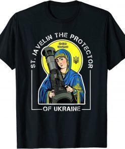 St. Javelin The Protector Of Ukraine Vintage Retro Free Ukraine Shirt