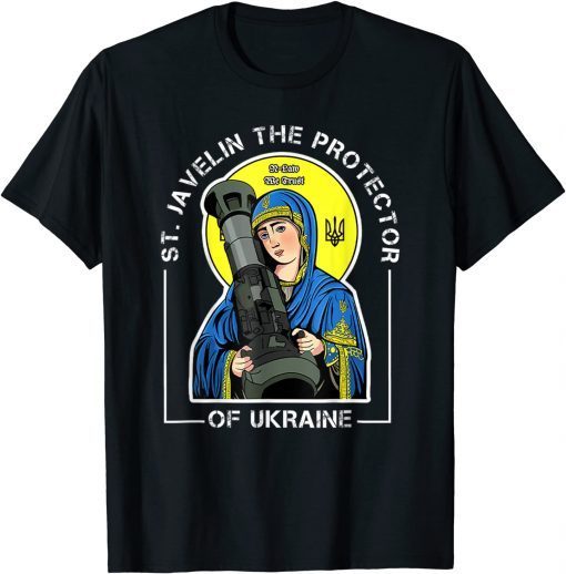 St. Javelin The Protector Of Ukraine Vintage Retro Free Ukraine Shirt