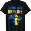 Support Ukraine I Stand With Ukraine Ribbon Flag Support Ukraine Shirt