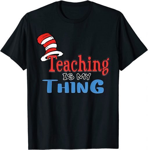 Teaching is my things Dr Teacher Red And White Stripe Hat T-Shirt