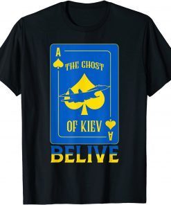 The Ghost of Kyiv I Stand With Ukraine Flag Support Peace Ukraine Shirt