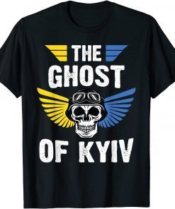 The Ghost of Kyiv Pilot Stand With Ukraine Flag Hero Of Kiev Save Ukraine Shirt