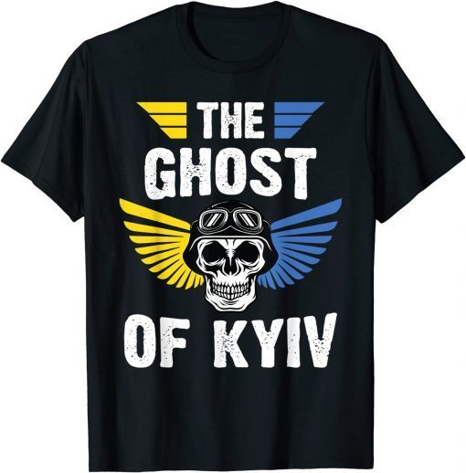 The Ghost of Kyiv Pilot Stand With Ukraine Flag Hero Of Kiev Save Ukraine Shirt