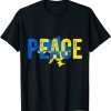 Ukrainian Flag Heartbeat Ukraine Country Pride Ukraine Flag Free Ukraine T-Shirt
