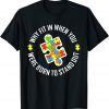 Why Fit In When You Were Born To Stand Out Autism T-Shirt