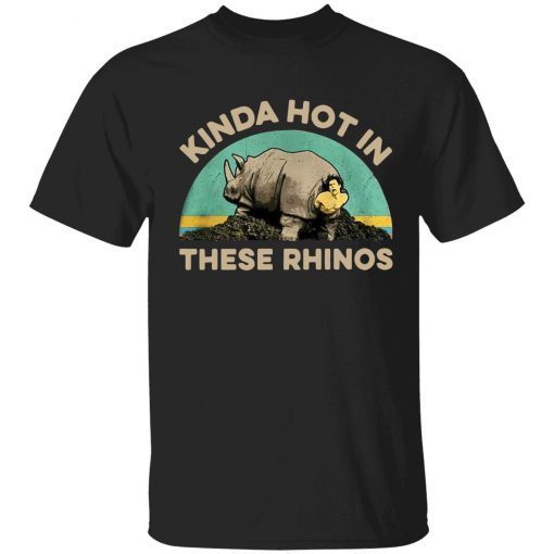 Kinda hot in these rhinos tee shirt