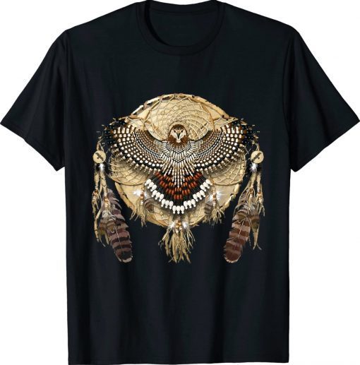 Red-Tail Hawk Dreamcatcher Mandala Tee Shirt