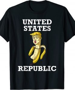 Trump 2024 Banana Biden Republic America Satire Republican Classic T-Shirt