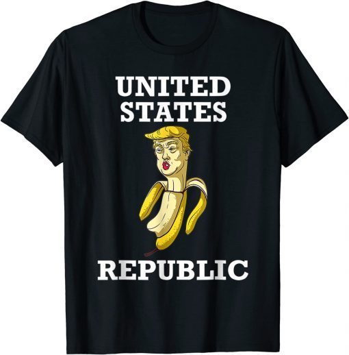 Trump 2024 Banana Biden Republic America Satire Republican Classic T-Shirt