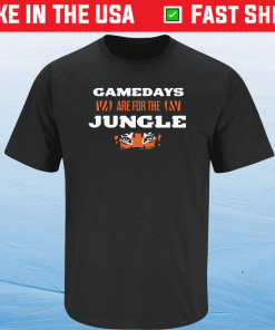 Gamedays Are For the Jungle Cincinnati Football Tee Shirt