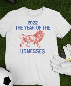 The Year Of The Lionesses Three Irons On A England Lionesses Euro 2022 Tee Shirt