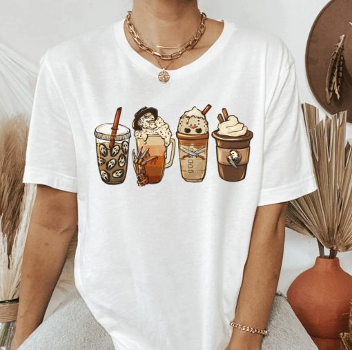 Halloween Horror Coffee Tee Shirt