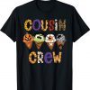 Cousin Crew Halloween Horror Ice Cream Pumpkin Face Monster Tee Shirt