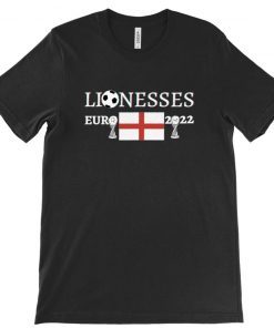 England Lionesses Euro 2022 Football Flag Fan Winners Champion Tee Shirt