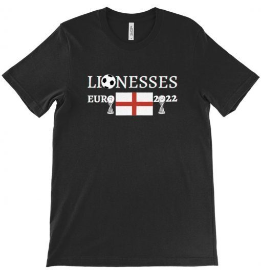 England Lionesses Euro 2022 Football Flag Fan Winners Champion Tee Shirt