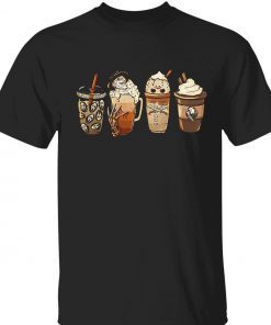 Horror movie and coffee halloween 2022 tee shirt