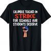 Columbus Ohio Teachers Strike OH US Flag Tee Shirt