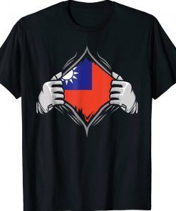 Super Taiwan Heritage Proud Taiwanese Roots Flag Tee Shirt