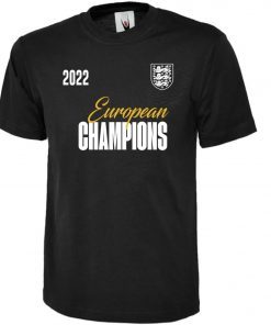 England Euro 2022 Champions Football Tee Shirt