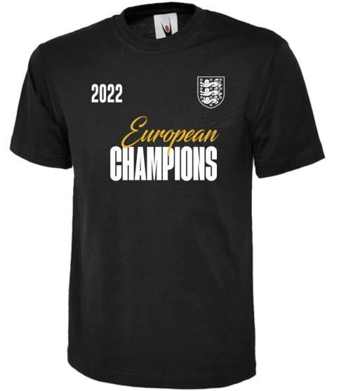 England Euro 2022 Champions Football Tee Shirt