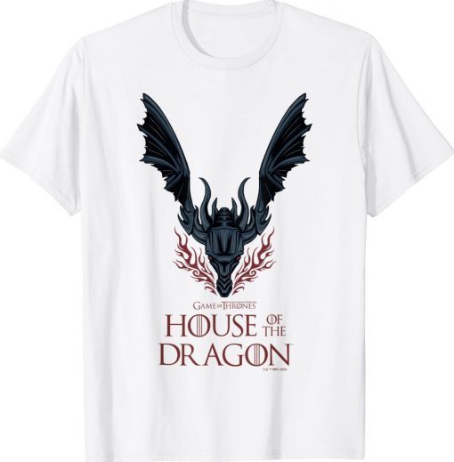 House of the Dragon Dark Wings Spread Tee Shirt