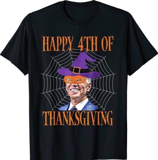 Biden Halloween Pumpkin Mask Funny T-Shirt