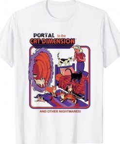 Portal To The Cat Dimension Funny Halloween Tee Shirt