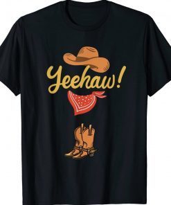 Vintage Yeehaw Cowboy Cowgirl Western Country Rodeo TShirt