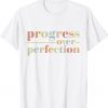 Back To School Progress Over Perfection Teachers Vintage Tee Shirt